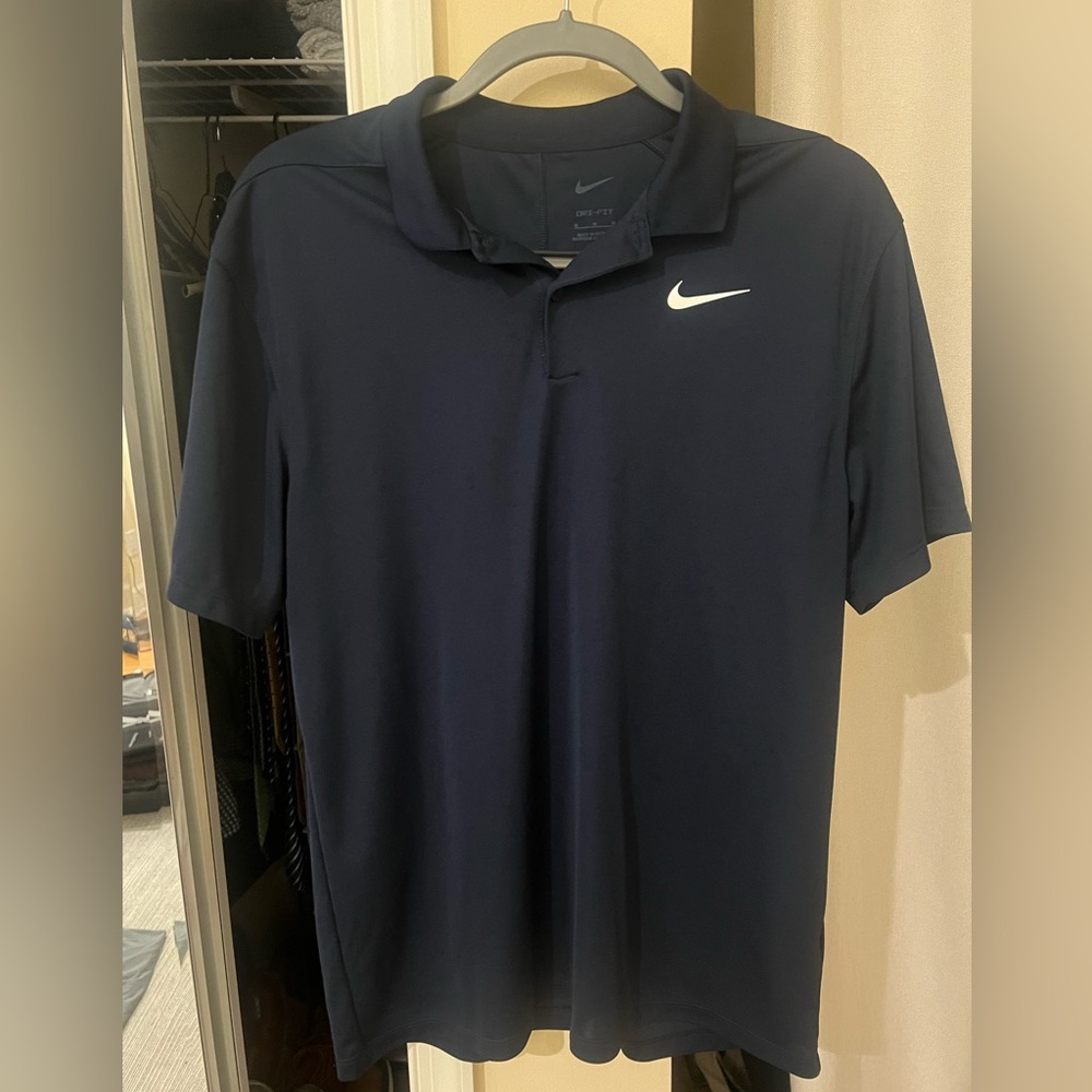 Nike Blue Polo Shirt Performance Athletic